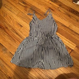 Pinstriped romper